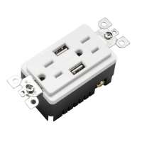 USB charger power wall outlet socket UL listed charger usb socket with US standard TR socket plug